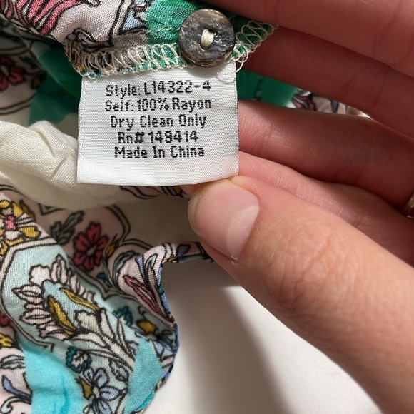 JOHNNY WAS Jade floral short sleeve button down - Picture 5 of 5